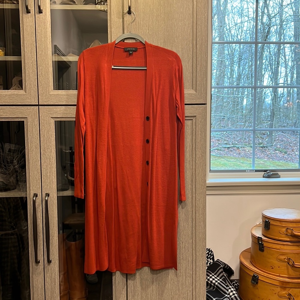 Ann Taylor Rust colored duster